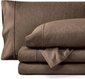 Bare Home Split Head Flex King Sheet Set - 1800 Ultra-Soft Microfiber Sheets - Double Brushed - Deep Pockets - Easy Fit - 4 Piece Set - FlexTop Bed Sheets (Split Head Flex King, Heathered Taupe)
