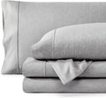 Bare Home Queen Sheet Set - Luxury 1800 Ultra-Soft Microfiber Double Brushed - Deep Pockets - Easy Fit - 4 Piece Set - Bedding Sheets & Pillowcases (Queen, Heathered Charcoal)