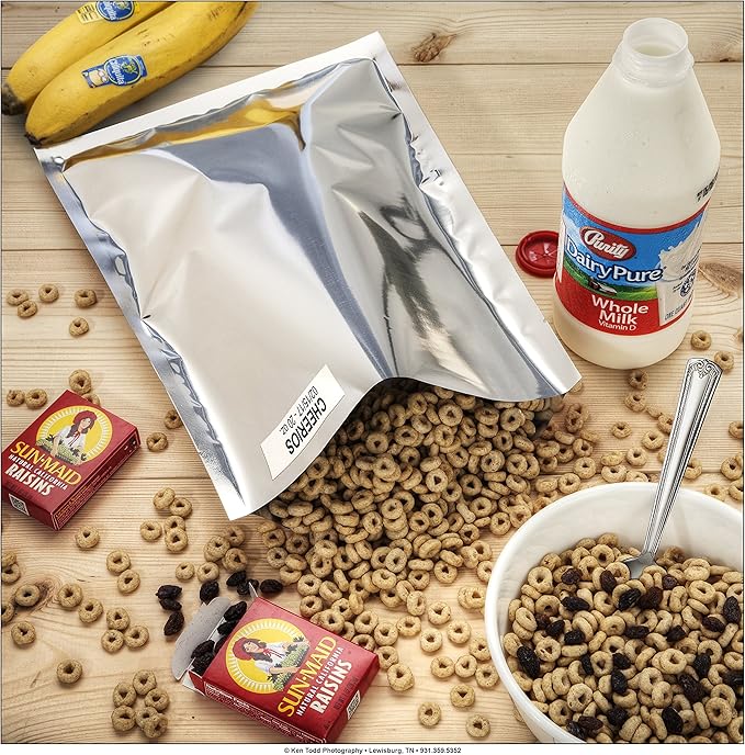 1 Gallon Genuine Mylar Bags 10” x 14” for Long Term Storage of Food (100)