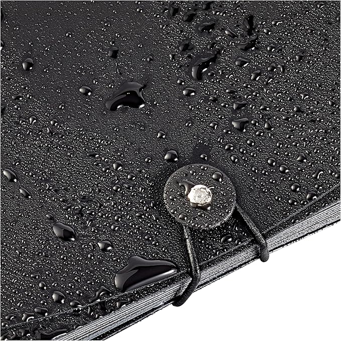 Amazon Basics Expanding Organizer File Folder for Documents, Letter Size, 13 Pockets, Waterproof, Black & Gray, 2-Pack