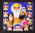 Lord Sikh Guru poster print with frame for Home Decor and Gifting Purpose (229-37)