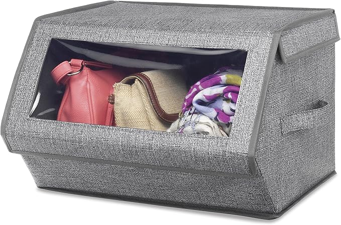 Whitmor Stackable Window Box, Crosshatch Gray