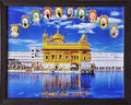 Lord Sikh Guru poster print with frame for Home Decor and Gifting Purpose (229-35)